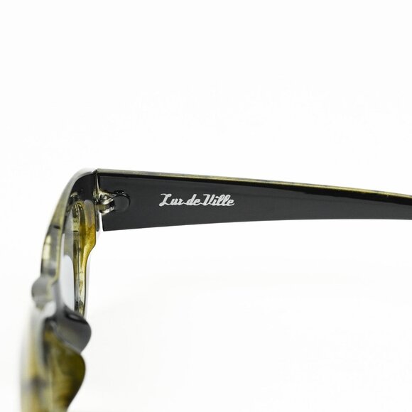 NIB - LUX DE VILLE - Moss Tortoise Injection Mold Frame  - SIMONE Sunglasses main image 3